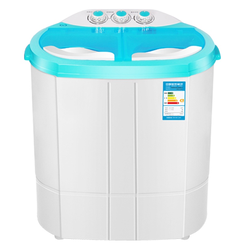 志高(CHIGO)XPB22-130S 2.2公斤 小型双桶筒半自动家用迷你双缸洗衣机 蓝色