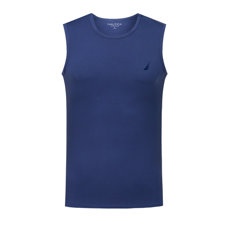 诺帝卡/Nautica男士夏款超细莫代尔休闲打底背心