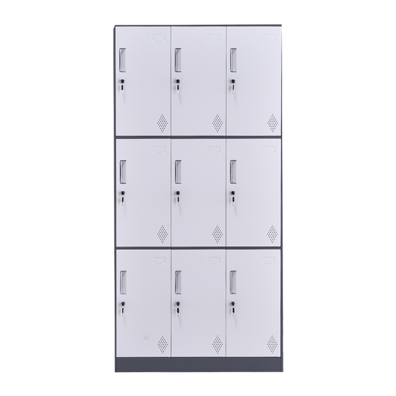 金戈邦盛更衣柜员工九柜加厚储物柜带锁铁皮柜多衣柜健身房换衣收纳柜