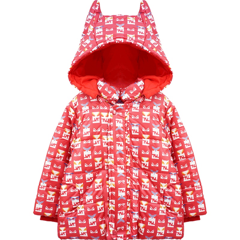 婴姿坊男女童连帽夹棉外套