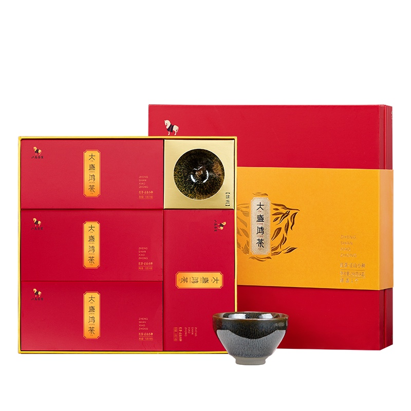 八马茶叶 大盏鸿荼 武夷红茶正山小种 建盏茶具茶叶 组合装288g