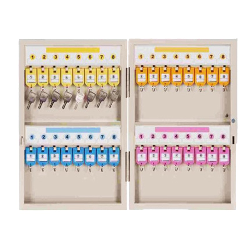 得力 9322 金属钥匙柜钥匙箱壁挂式 加厚款32位两排 保密柜(单位:件)