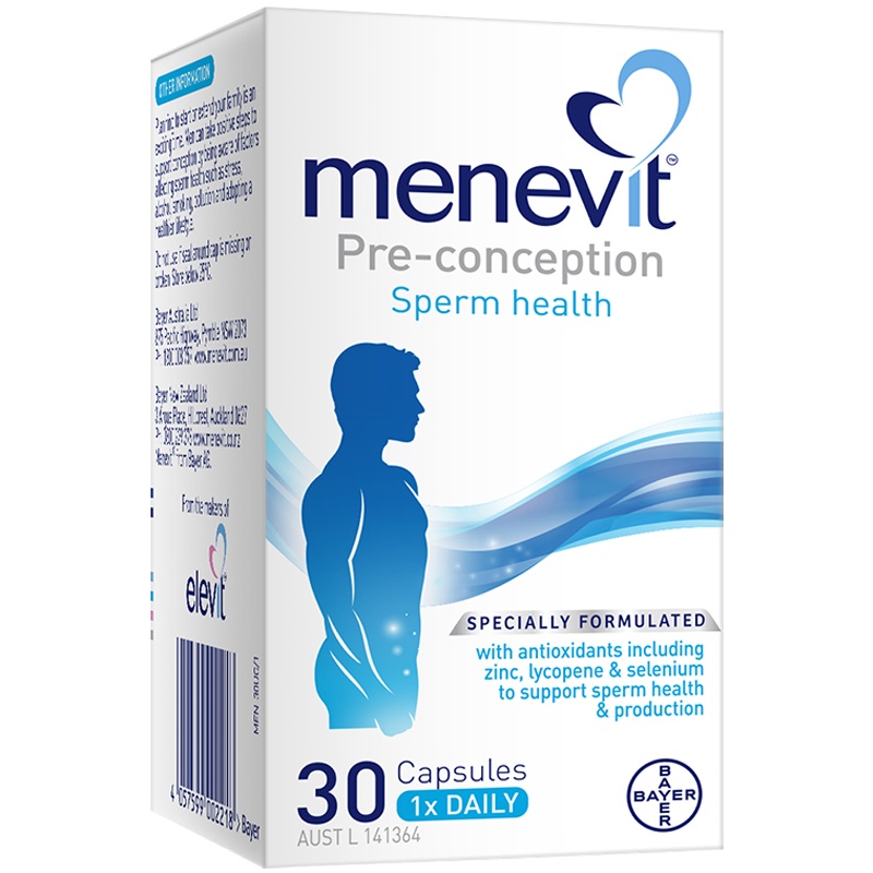 [澳洲原版]elevit爱乐维 男士备孕胶囊 30粒/瓶 澳洲进口叶酸复合维生素 [新老包装随机发货]