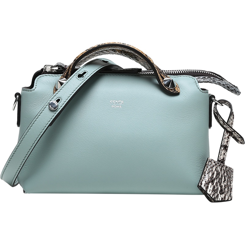 FENDI 女士牛皮迷你手提包单肩斜挎包波士顿包 8BL145 80L