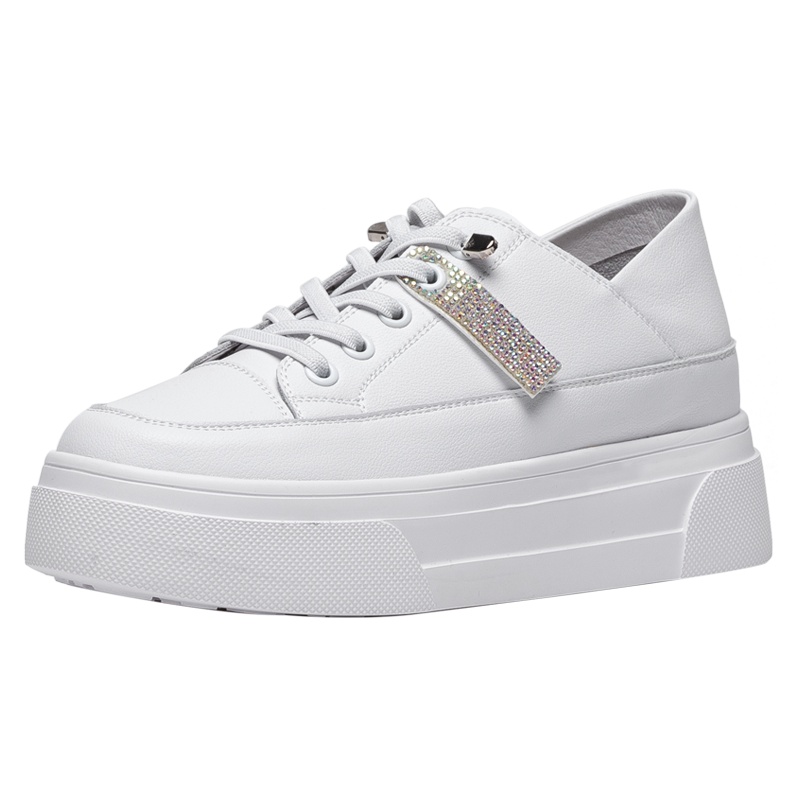 St&Sat/星期六松糕鞋新款休闲商场同款深口小白鞋SS11112087