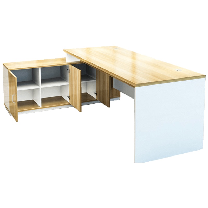 老板桌电脑桌简约现代总裁时尚大气大班台经理办公室家具主管组合办公桌安心抵