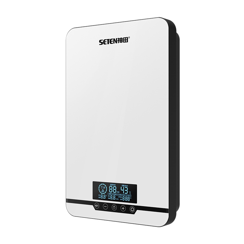 神田(SETEN)QST-W7-80 即热式电热水器 家用小型速热恒温 淋浴洗澡净化过滤 微电脑式触控式 8000W白色