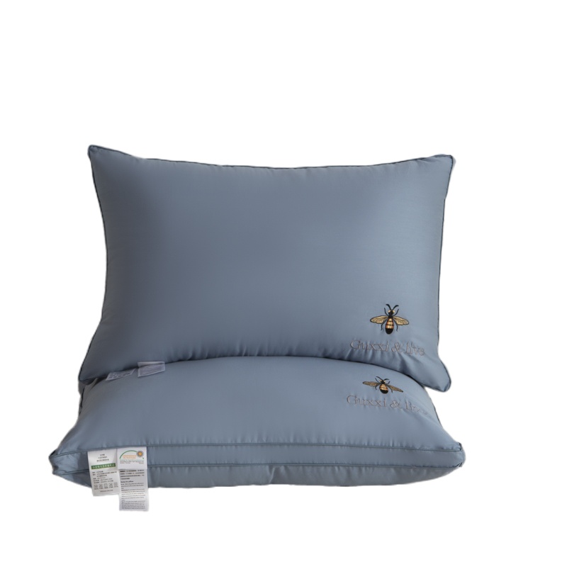 苏宁宜品 全棉大豆纤维枕头高弹不变形可水洗-小蜜蜂大豆纤维枕