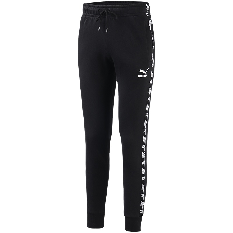 PUMA彪马男裤运动裤跑步卫裤串标小脚针织长裤595885