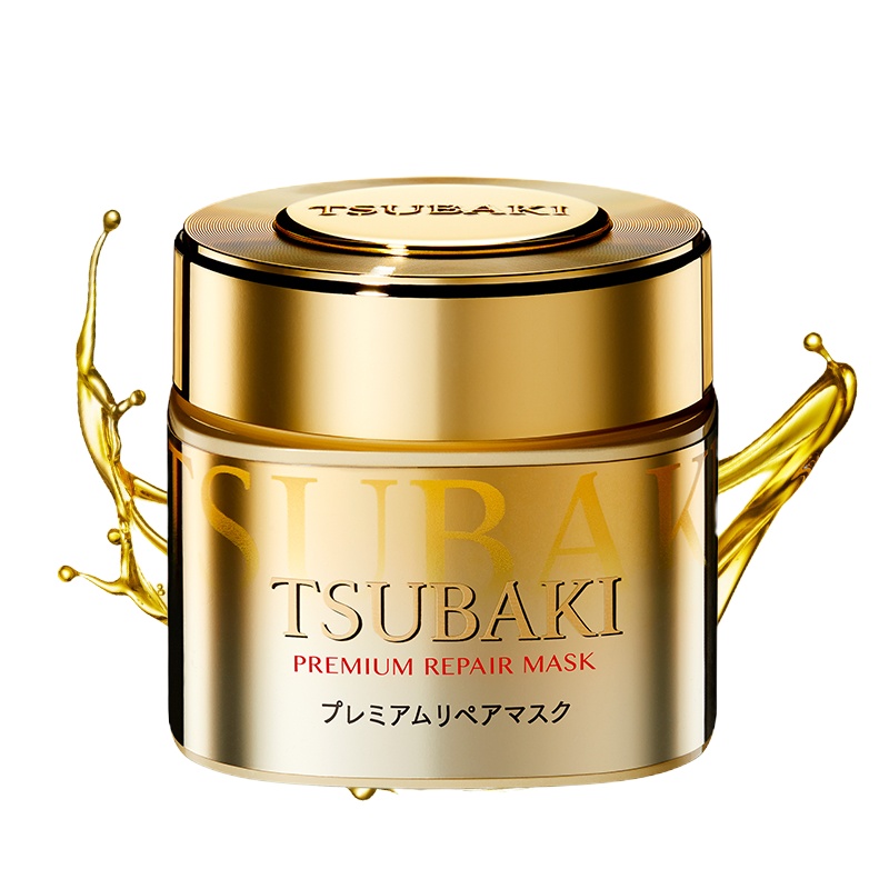 资生堂(SHISEIDO)丝蓓绮(TSUBAKI)0秒发膜臻护多效修护发膜180g 2瓶装