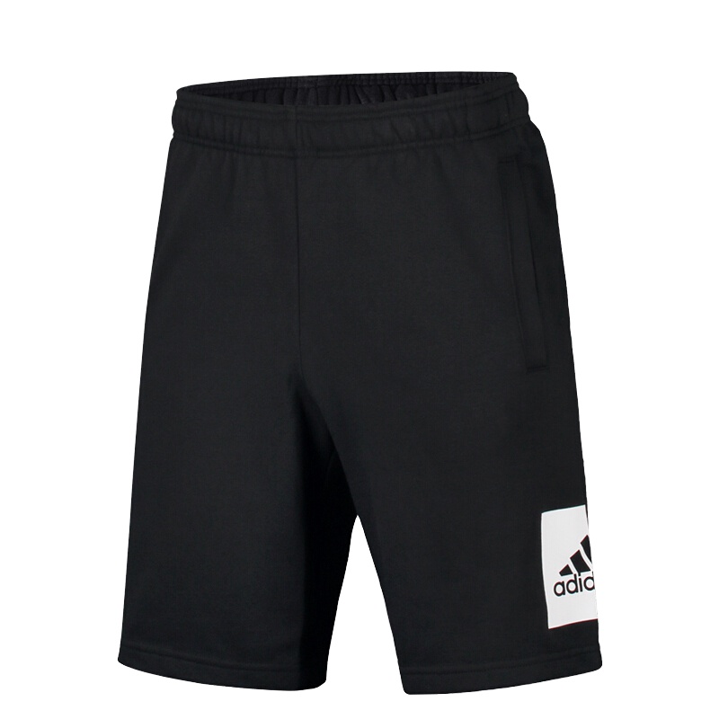 Adidas阿迪达斯男子跑步运动休闲舒适透气宽松针织五分裤短裤BK7464 D