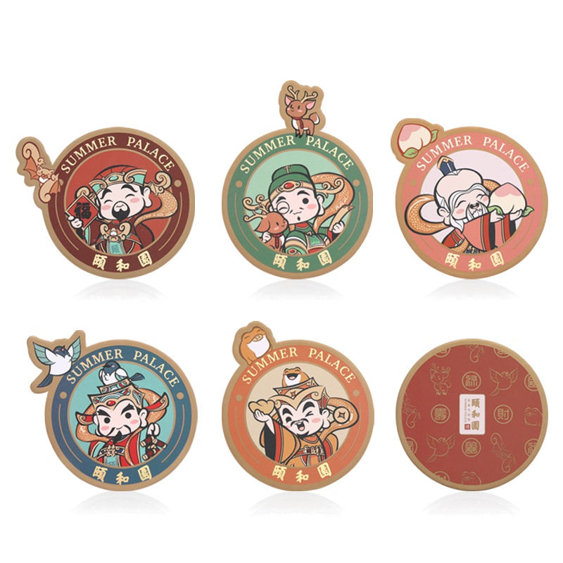 颐和园|颐和天团●冰箱贴纸套装 餐厅创意厨房装饰贴画 卡通可爱