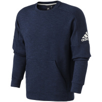 adidas男服卫衣运圆领套头休闲运动服DU4415 L DU4415蓝色