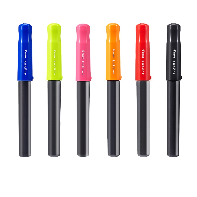 百乐(PILOT)Kakuno FKA-1SR笑脸钢笔 学生练字笔多色彩色帽可选 F尖硬笔书法上班族办公签名钢笔