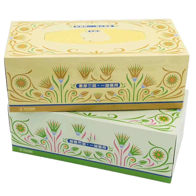 心相印盒装抽纸三层90抽 单盒装