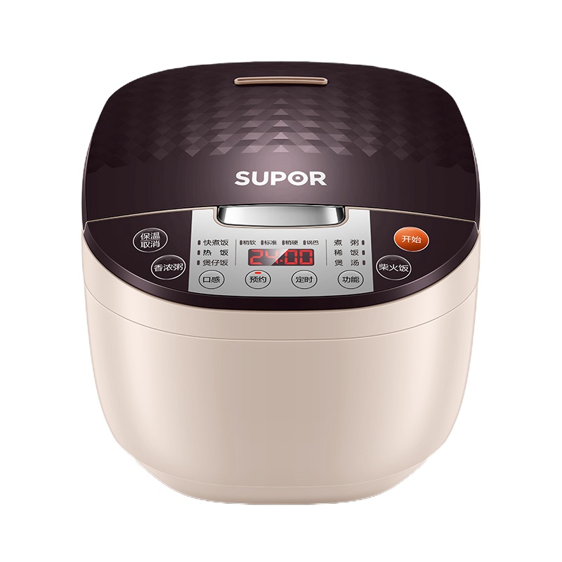 苏泊尔(SUPOR)SF40FC82 电饭煲 4L 智能电饭煲 紫咖色