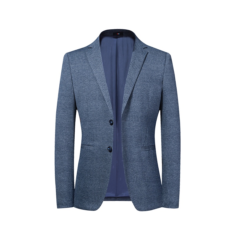 莱诗伯特2020春季弹力提花男式西装韩版2027