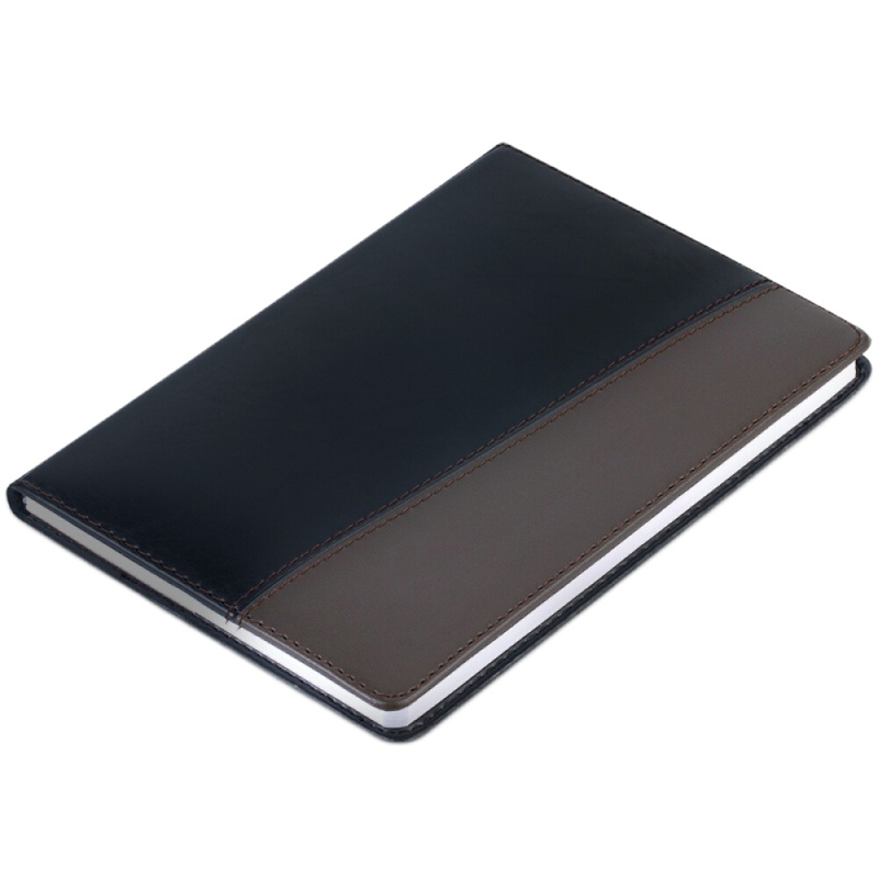 得力(deli) 16K120张大号时尚撞色商务皮面本 会议记事本笔记本子文具办公用品 7910