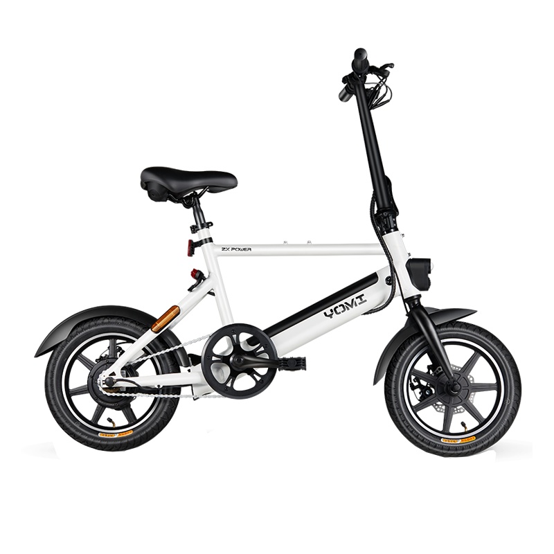 中新动力(ZX POWER)电动车YOMI 锂电电动车可折叠迷你电动车14寸轻便时尚代驾电动车抖音款新国标3C电动车