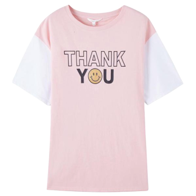 【专柜同款】拉夏贝尔短袖女装2020新款情侣装夏装ins潮宽松韩版学生中长款纯棉网红T恤20014603