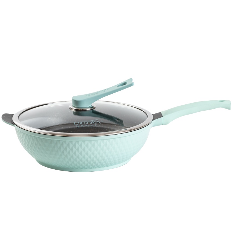 迪迪尼卡(Didinika)炒锅32cm钻石系列麦饭石无油烟不粘炒菜锅可立盖燃气电磁炉通用