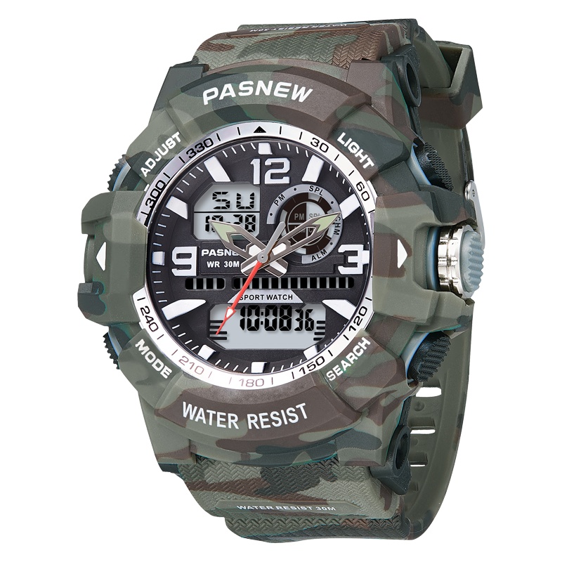 百圣牛电子手表 男款学生表多功能防水初中高中生运动手表男452