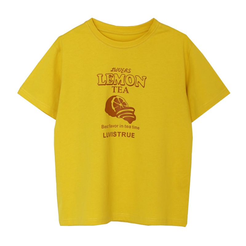 竹风短袖T恤女纯棉2020新款黑色印花韩版宽松常规款学生ins潮123