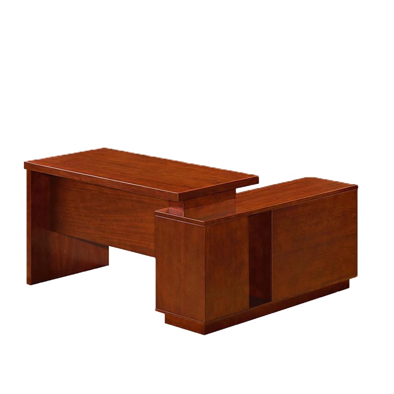 经典系列班台WK813 2200*1000*760优质天然胡桃木皮饰面