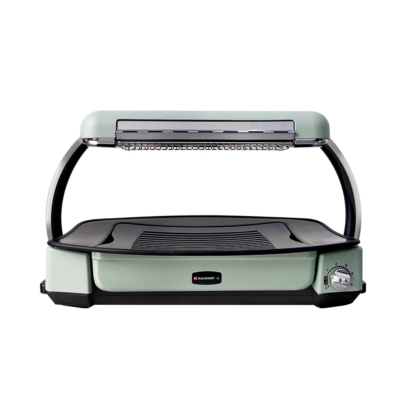 海氏V6无烟快烤炉家用多功能室内电烧烤炉韩式烤肉盘烤串机