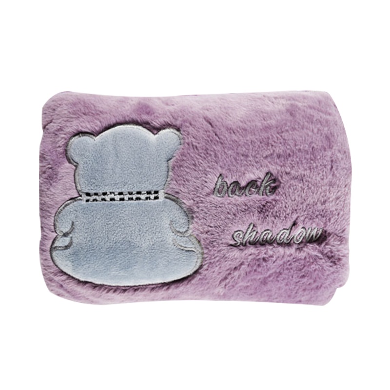 暖忆取暖器 双插手电暖袋 暖手宝 电暖宝 NY-250 淡紫色（枕型小熊款）