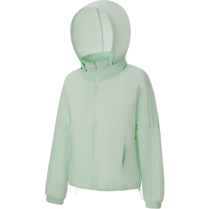 波司登2021新款女夏季轻薄款透气连帽开衫凉感长袖外套B10525502