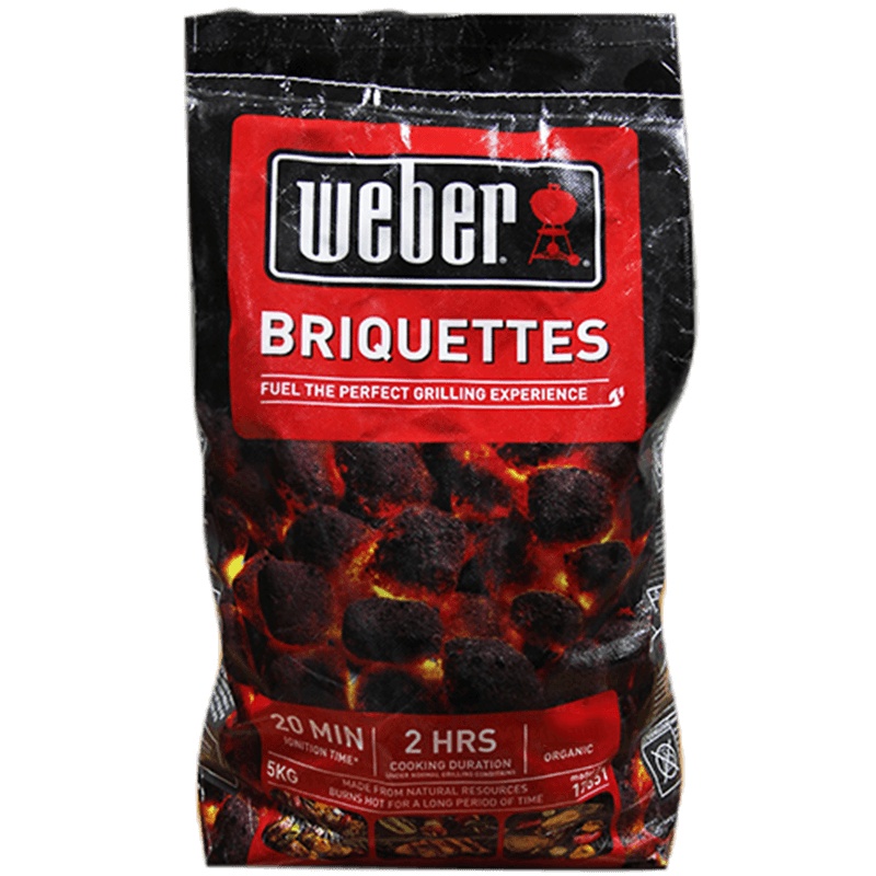 美国威焙(weber)进口有机木炭室内烧烤无烟环保易燃球型烧烤碳5公斤装