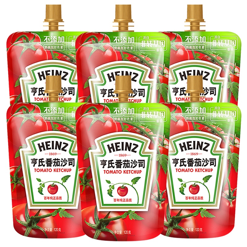 Heinz/亨氏番茄沙司120g*6袋