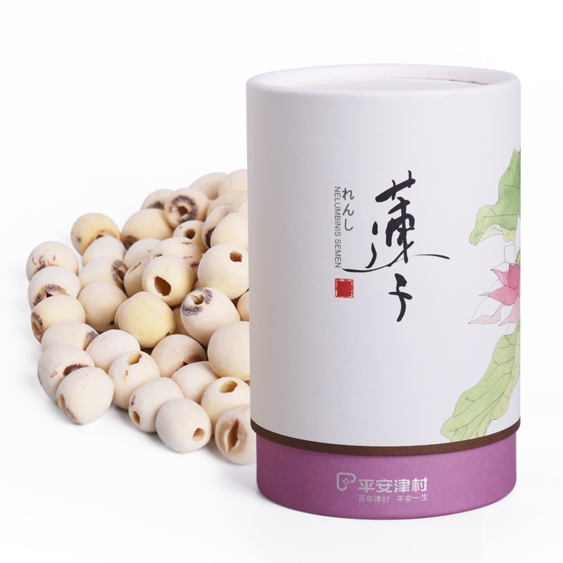 平安津村 莲子 莲子干货 磨皮莲子 去芯莲子 250g罐装 湖南湘潭莲子