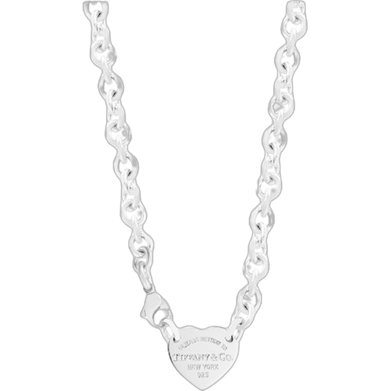 [直营]TIFFANY&CO.蒂芙尼925银 欧美风格 RETURN TO TIFFANY系列女士心形项链 送恋人