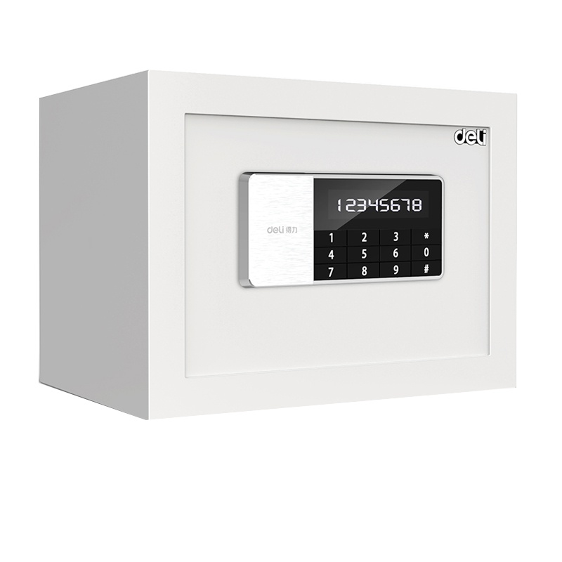 得力 92619 保险箱保管箱 系列电子密码保险柜小型入柜式保管箱