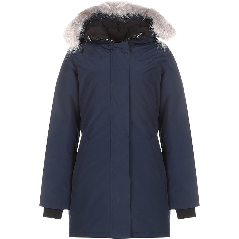 CANADA GOOSE 加拿大鹅 女士 涤纶 VICTORIA修身版派克大衣鸭绒连帽羽绒服 3037L