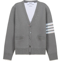 THOM BROWNE 汤姆·布朗 男士棉质V领针织衫开衫 MKC285A 00219