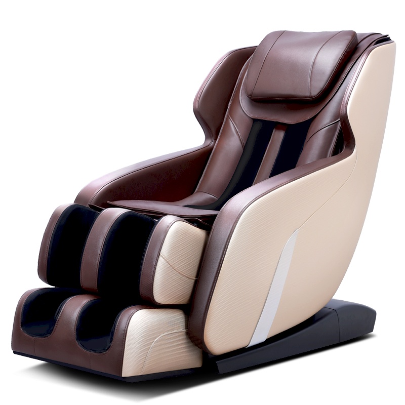 尚铭电器（SminG）按摩椅 SL型导轨家用太空舱全身按摩器揉捏按摩沙发椅SM-101B咖啡色+香槟金