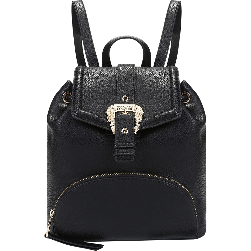 范思哲 VERSACE JEANS COUTURE 女士Baroque搭扣手提双肩包背包 71VA4BF8 71578