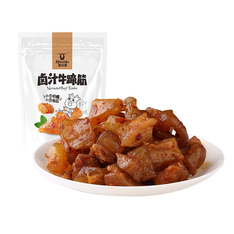 科尔沁 休闲肉脯零食 卤汁牛蹄筋 香辣味 68g 内蒙古特产