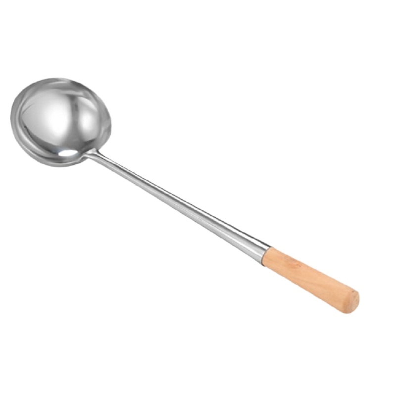 ACE 不锈钢炒勺商用餐饮炒菜勺子厨师专用马勺8两1只装