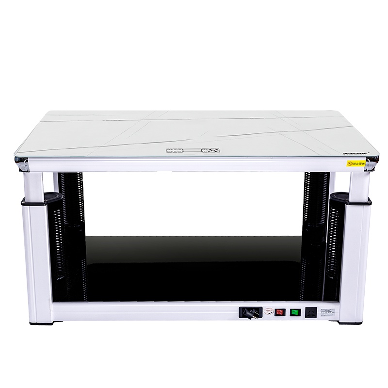 AI语音智控升降电炉茶几家用四面取暖速热电烤炉取暖器电暖桌客厅多功能电烤火桌子电暖炉节能省电美诚凯辉M120C(N)AI