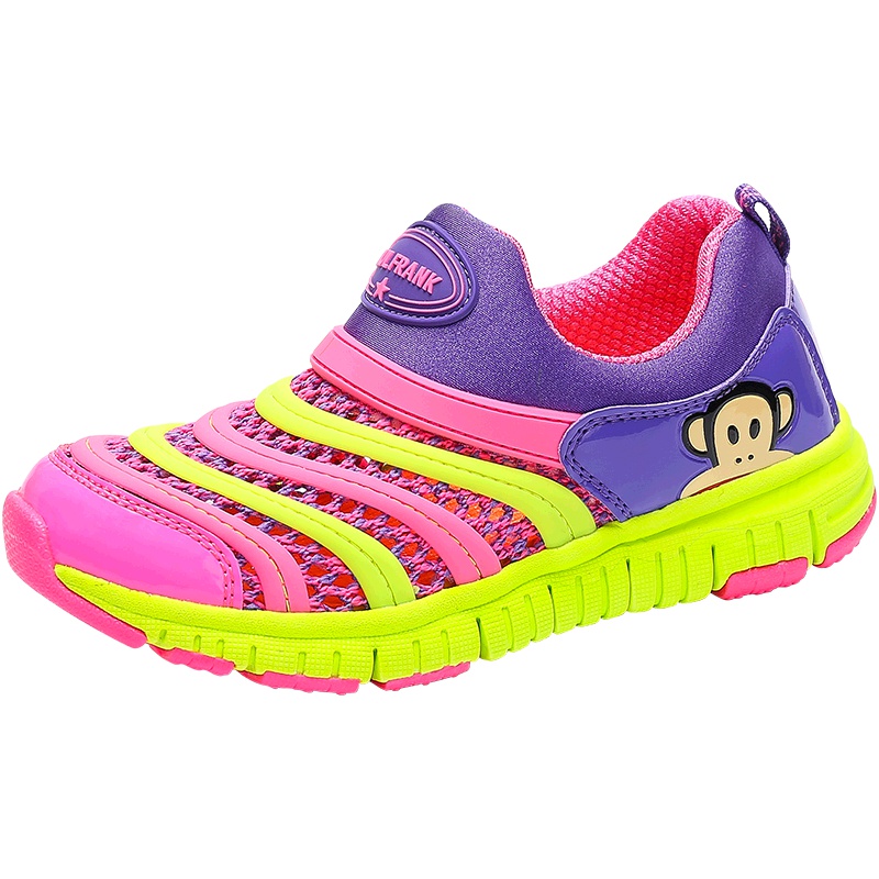 大嘴猴毛毛虫童鞋男童女童网鞋2018夏镂空透气宝宝鞋子