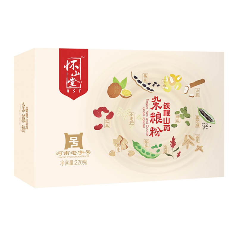 怀山堂 五谷杂粮粉 220g盒装 轻食主义 瘦身 代餐 早餐 饱腹营养美味 五谷冲调