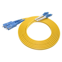 千天(QANTOP)光纤跳线 电信级光纤熔接收发器尾纤 光端机适用 LC-SC单模双芯QT-GXTX080