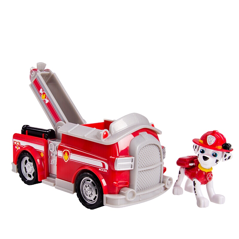 汪汪队立大功狗狗巡逻队全套救援赛车旺旺队套装小狗汽车阿奇毛毛天天警车救护车儿童玩具 标配系列-丛林救援车小克