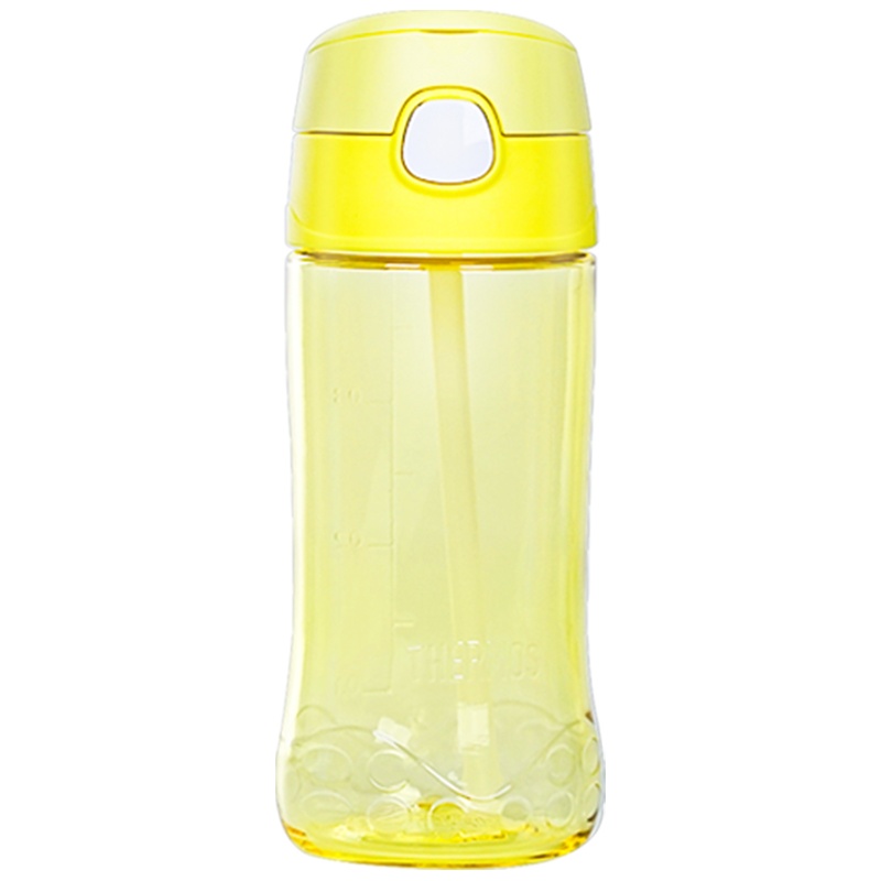 膳魔师(Thermos)纯色系Tritan塑料杯F4011T吸管杯 450ML家用/旅行/通用可爱卡通吸管杯 YLA