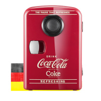 可口可乐(Coca-Cola)kl-4 车载冰箱宿舍小冰箱车家两用便携迷你小冰箱蓝牙音响4升 12V/220V