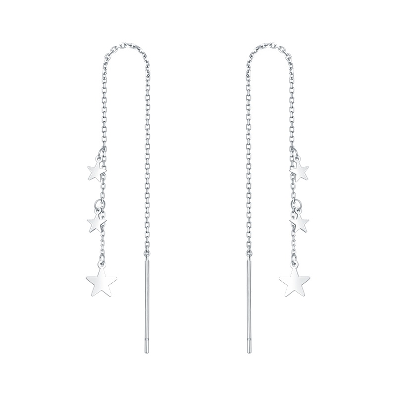 DTOTO 小星星耳线 时尚简约小清新五角星耳线个性气质流苏耳坠